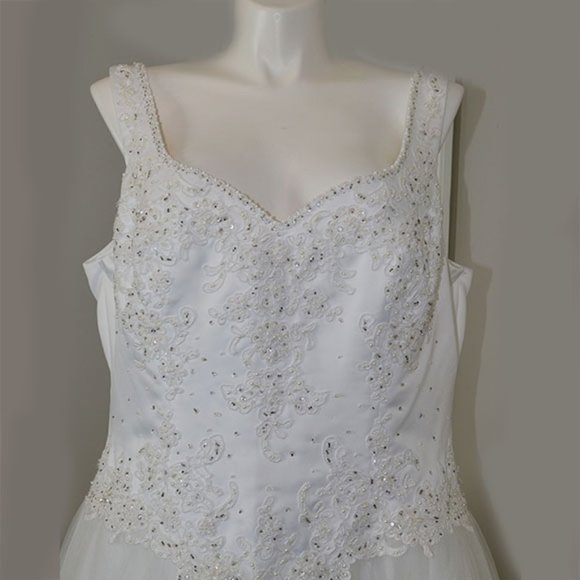 Mori Lee By Madeline Gardner Wedding Dress Size 24 NWT - Picture 6 of 16